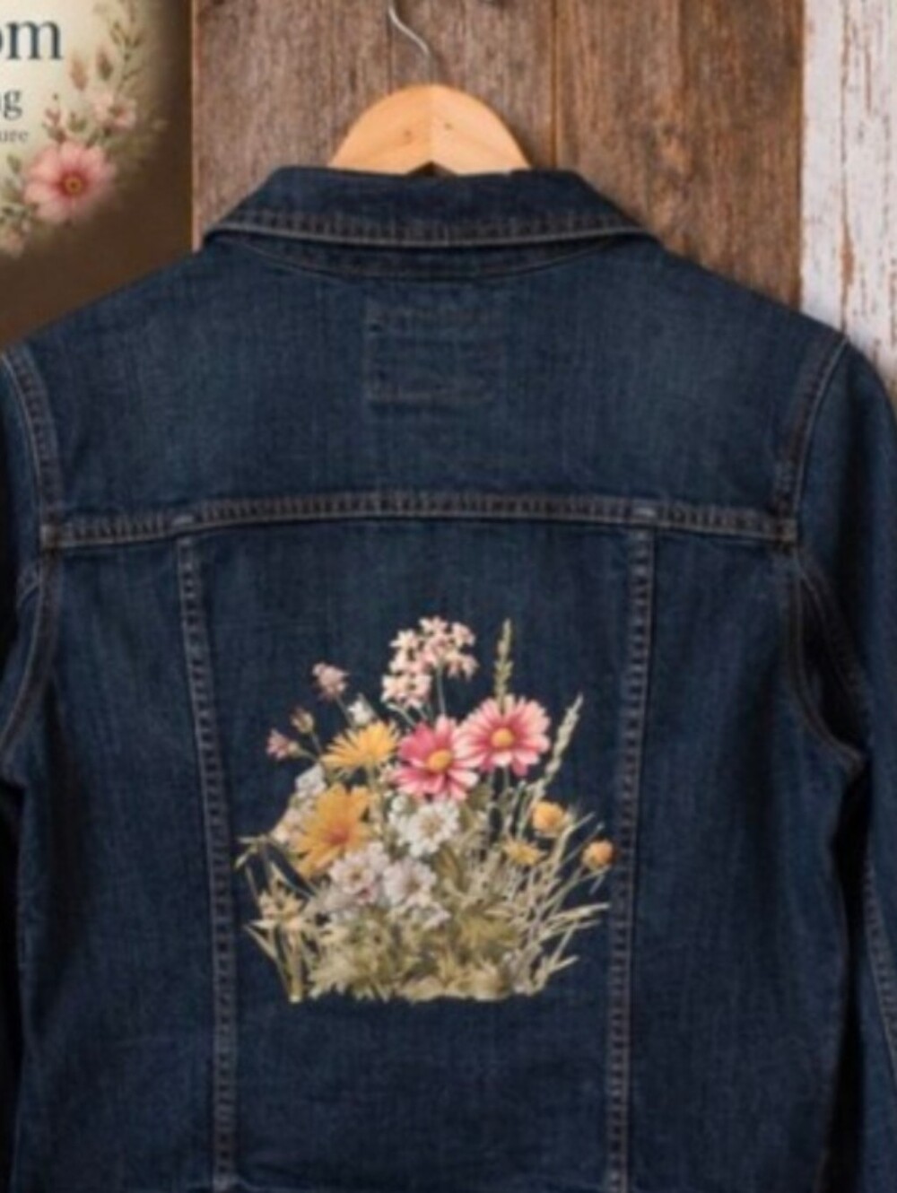 Upcycled | Old Navy | Women's M | Bird & Blossom | Boutique Style | Jean Jacket